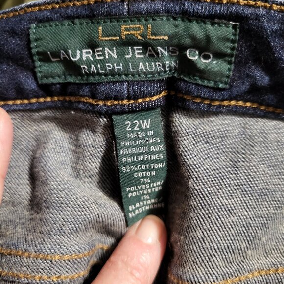 WOMANS LAUREN RALPH LAUREN STRAIGHT LEG JEANS SZ 22W - Picture 5 of 5